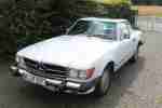 MERCEDES W107 R107 560SL CABRIO 1986 WEISS BLAU TÜV NEU