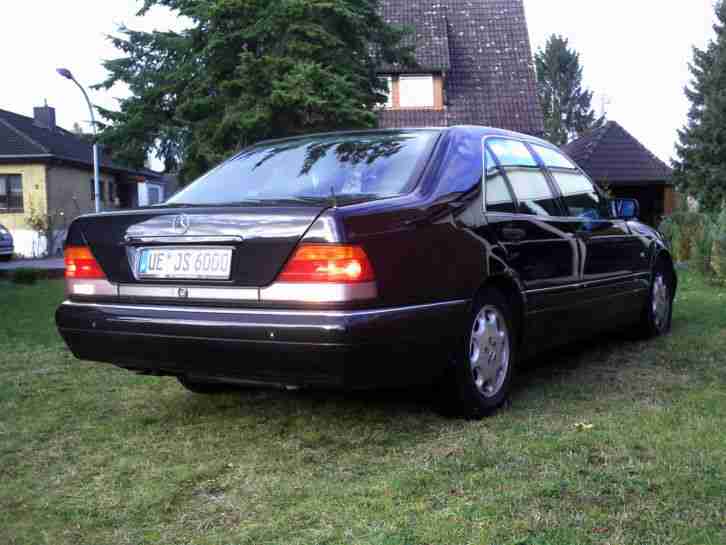 MERCEDES w140 3.2L 235P.S. SCHWARZ MET. LEDERAUSSTATTUNG KLIMA EURO2 BJ1995