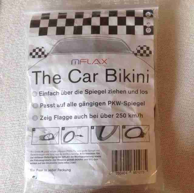 MFLAX Spiegelfahnen 2x kariert The Car Bikini