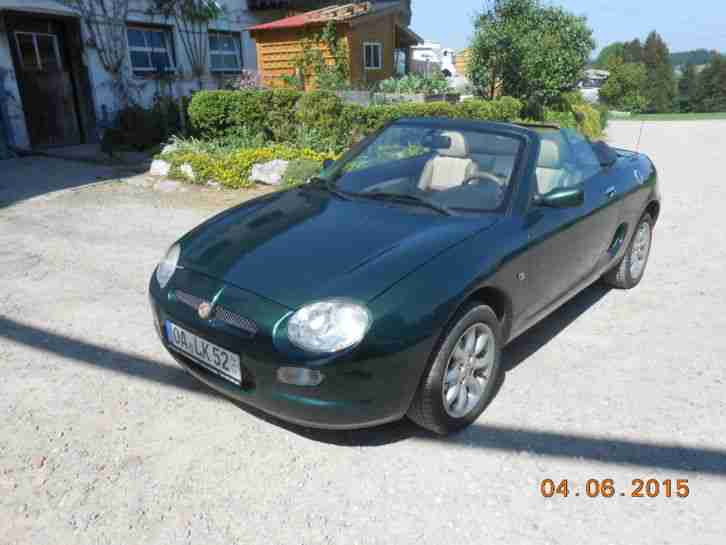 MG MGF Cabrio 88 kw, grün, Ledersitze