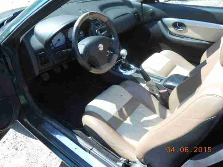MG MGF Rover Cabrio 88 kw, grün, Ledersitze