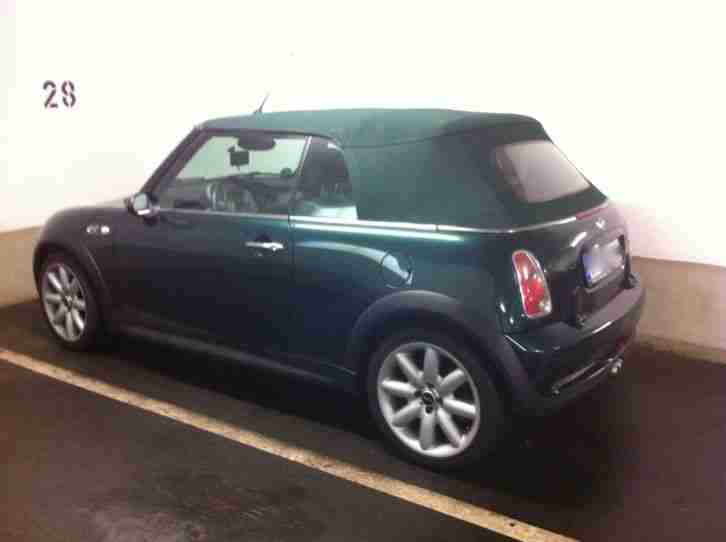 MINI Mini Cooper S Cabrio Britisch Racing Green 2. Hand Leder Xenon