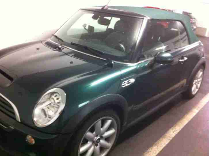 MINI Mini Cooper S Cabrio Britisch Racing Green 2. Hand Leder Xenon