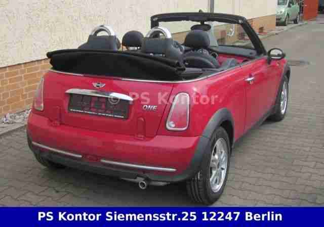 MINI One CABRIO Klima Alu PDC Pepper Chrono Chrome
