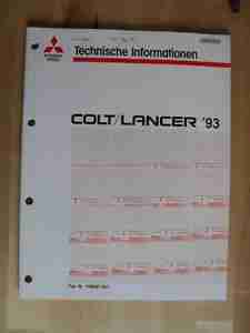 MITSUBISHI COLT LANCER ´93 – Technische