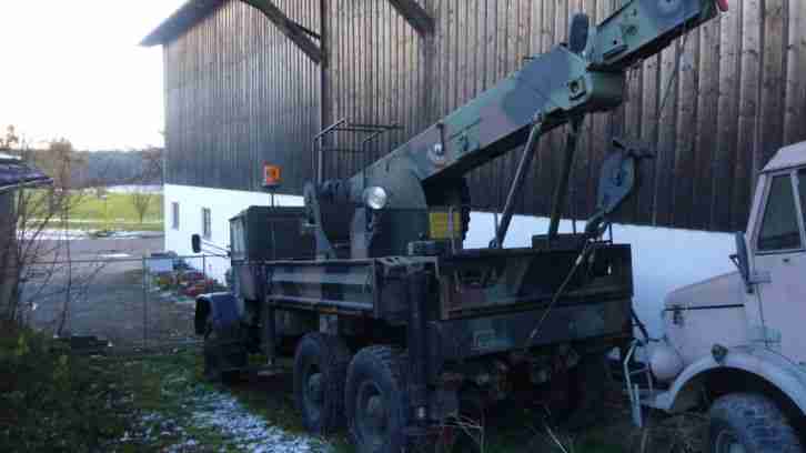 Magirus Jupiter 6x6 Kranwagen Bundeswehr Bergefahrzeug BW THW  Oldtimer