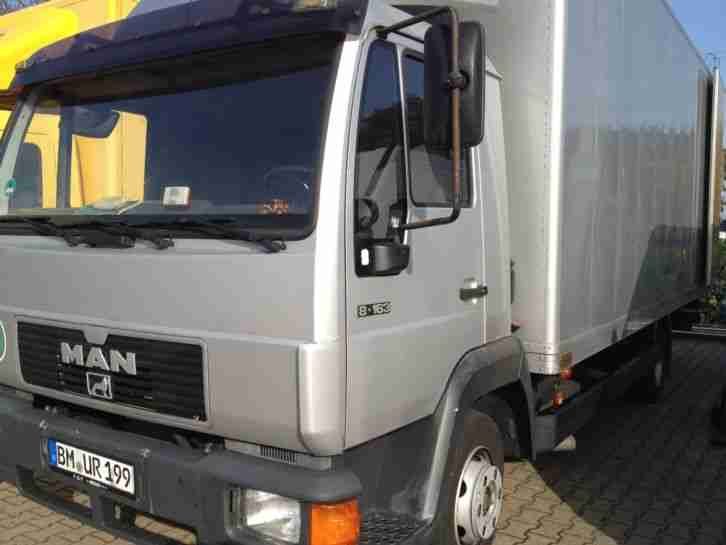 Man 8-163 LKW 7,5 t, Möbelkoffer 6 Meter- Treppe, Im Guten Zustand- 50321 Brühl