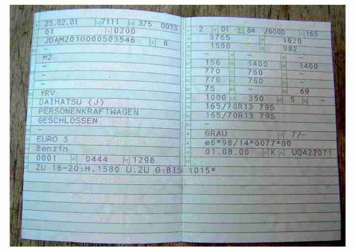 Maroder DAIHATSU YRV ohne TÜV. Nicht Straßentauglich. Automatik.