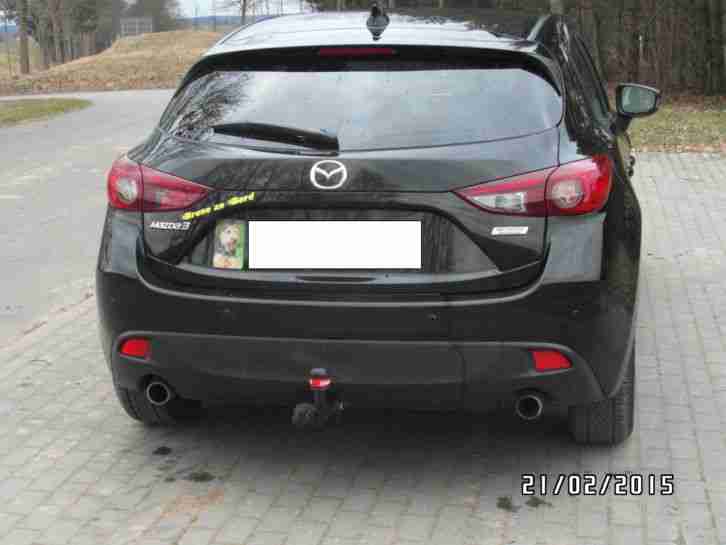 Mazda 3 Automatik AHK Schwarz Metallic gepflegt