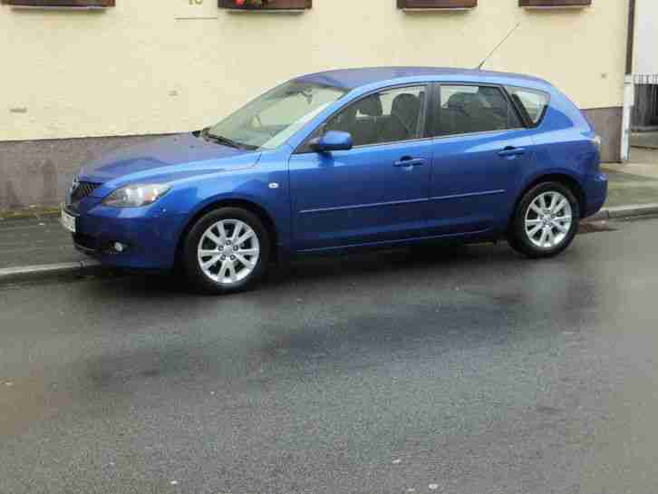Mazda 3,blau, 1. Hd, unfallfrei, sehr gepflegt, HU neu bei Verkauf, Auto Privat