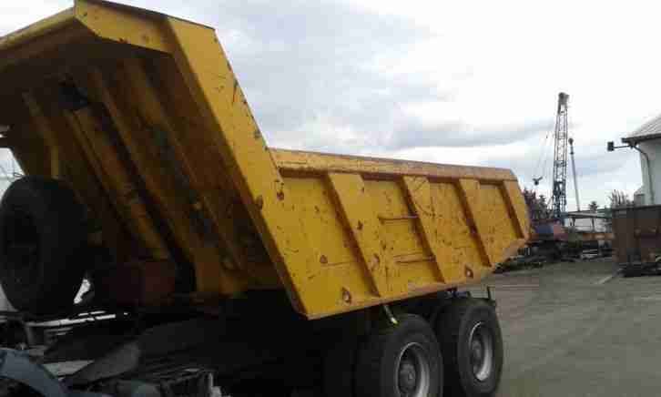 Meiller Kipperbrücke Steinmulde Kipper