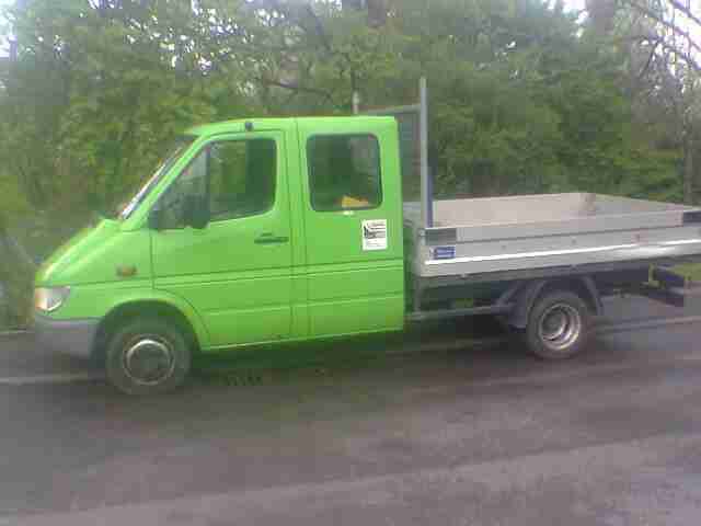 Mercedes 413 Doppelkabiner Pritsche Zwillingsreifen 416 313