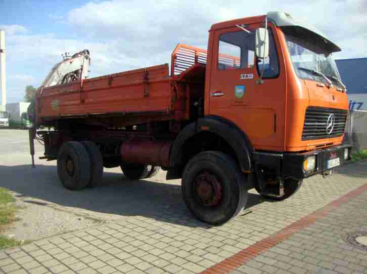 Mercedes Benz 1719 AK, ALLRAD, 3 Seiten Kipper m. Kran