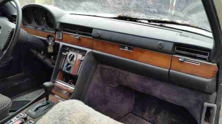 Mercedes Benz 280 SE W116 Fahrzeug ist komplett