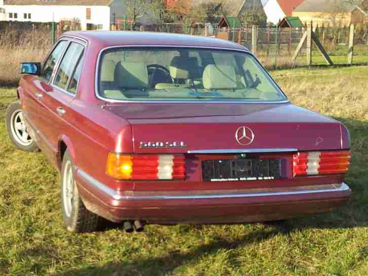 Mercedes-Benz 560 SEL rot EZ `89 Top gepflegt.