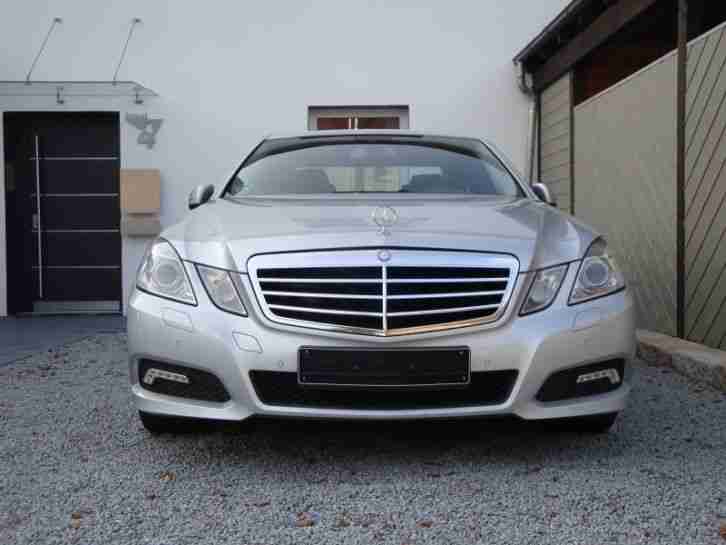 Mercedes-Benz E 350 CDI DPF BlueEFFICIENCY 7G-TRONIC, silber, schwarz, leder