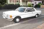 Mercedes Daimler Benz 230CE 123 C Coupe weiss, 83Tkm