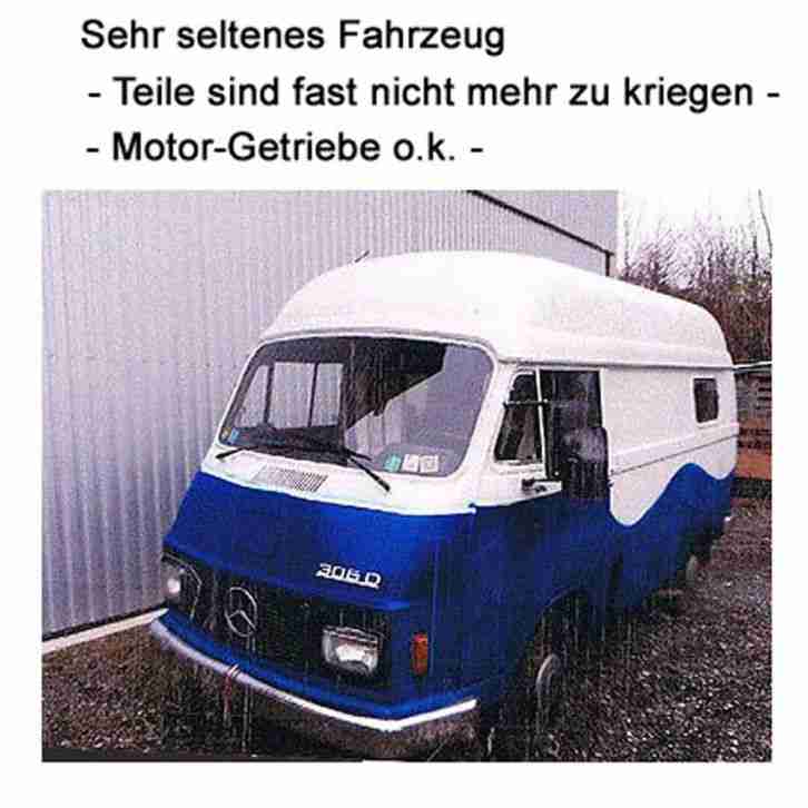 Mercedes L 306 DG Oldtimer So.Kfz Wohnmobil