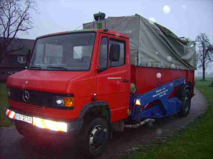 Mercedes LKW 809 Ruthmann Container Hub Wagen AT Motor 80.000 km incl.Container