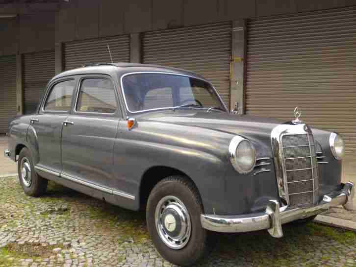Mercedes OLDTIMER 180 PONTON Diesel 1957 orig. ERSTLACK FALTDACH Museum!