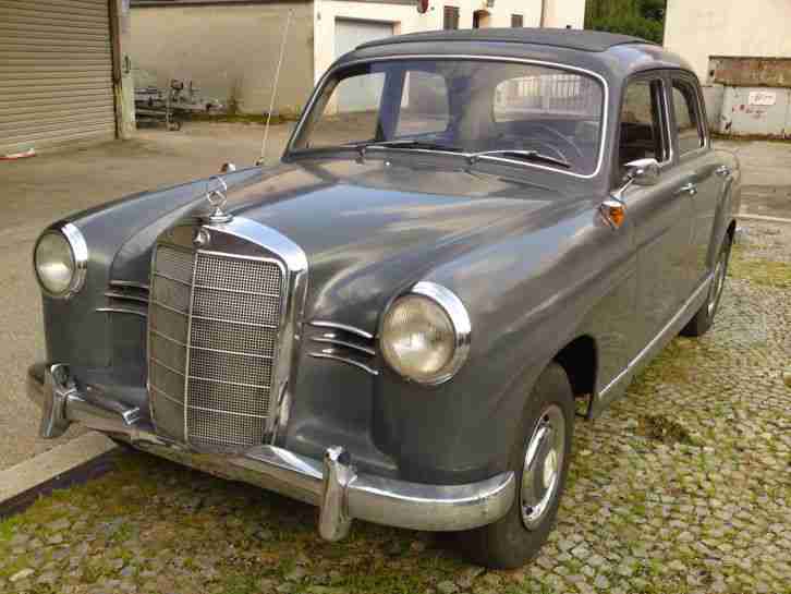 Mercedes OLDTIMER 180 PONTON Diesel 1957 orig. ERSTLACK !!! FALTDACH !!! Museum!