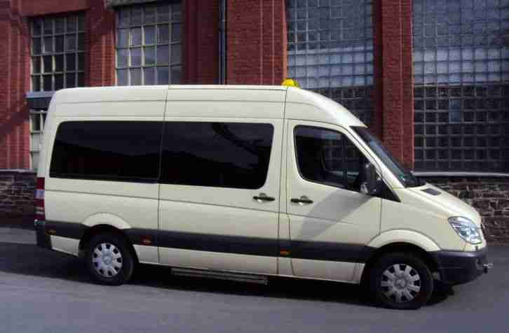 Mercedes Sprinter 212 Taxi Hochdach 9-Sitzer, Klima, Comand-Navi, foliert