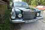 Mercedes W108 280S S Klasse mit Schiebedach Schwarz m