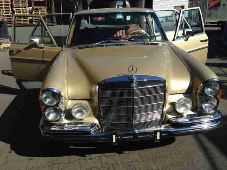 Mercedes W108 280S Tachostand 88500 Km gold metallic