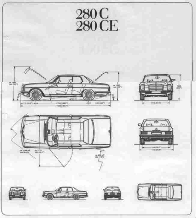 Mercedes W114 -280C Coupé Oldtimer Restaurationsobjekt - Demontiert - ANSCHAUEN