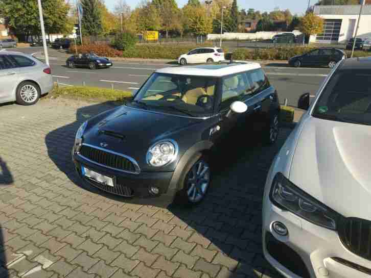 Mini Cooper S R56 Schwarz Beige Xenon Leder Panorama Klimaautomatik Turbo