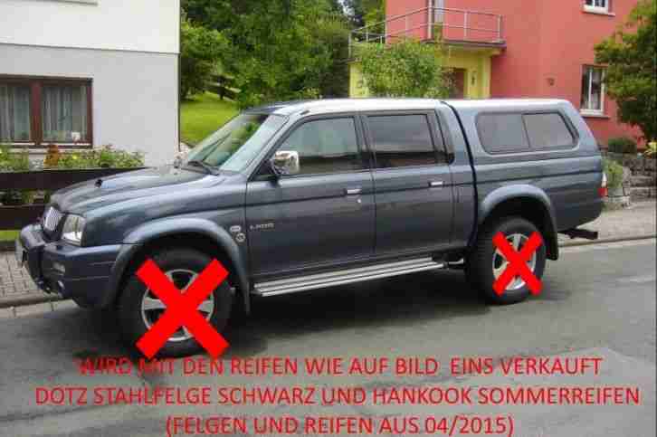 Mitsubishi L200 Dakar 4x4 Double Cap 5 Sitzer Bj 2005 133PS mit Hardtop Diesel