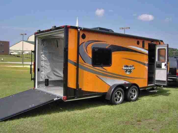 Motorcycle Cargo Trailer Camper Fully Equipped