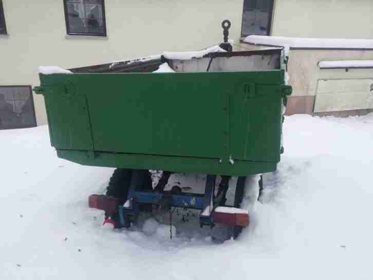 Multicar Kippanhänger Dreiseitenkipper Fortschritt Tandemachse Boogieachse DDR