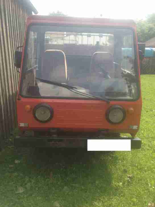 Multicar mit Planenaufbau Kabine frisch lackiert