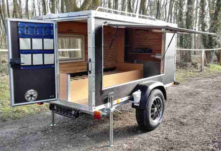 NEU Offroad Camping Anhänger Wohnwagen Bett Heizung Warmwasser Kochstelle 750kg