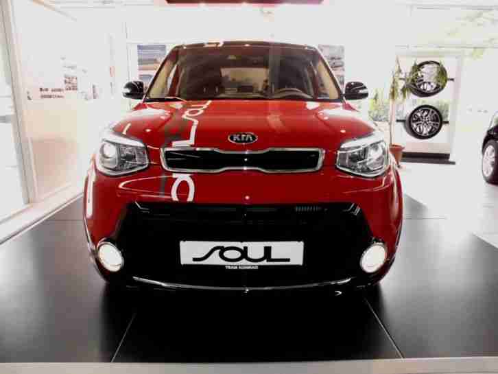 Neuer Kia SOUL 1.6 CRDI SPIRIT Sound&Navi-Paket, VIP-Paket, Infernorot, Leder