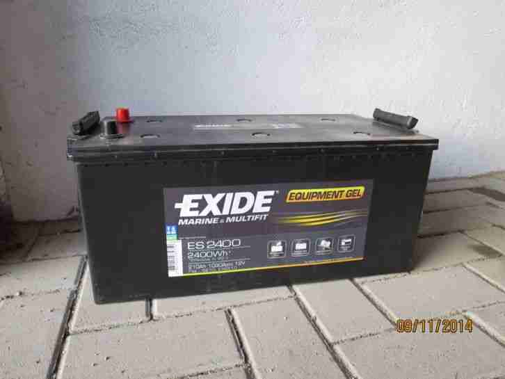 Neuwertig nicht benutzte Exide GEL Batterie G210 - 12 Volt 210 Ah für 300 €