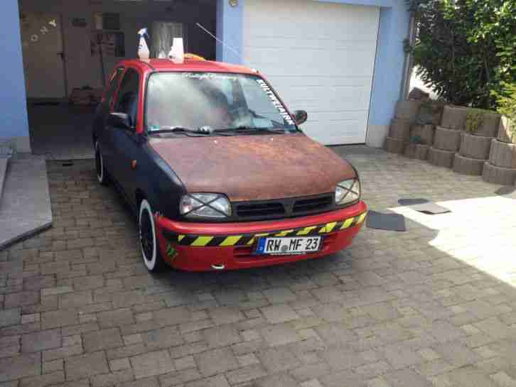 Nissan Micra K11 Ratte Umbau Rat Look Oldschool Weißwand Reifen Rost'n'Roll*TÜV*