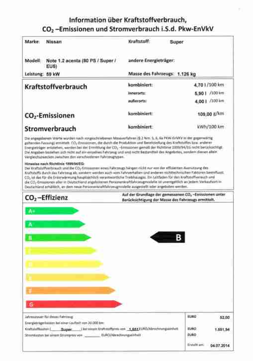 Nissan Note 1.2