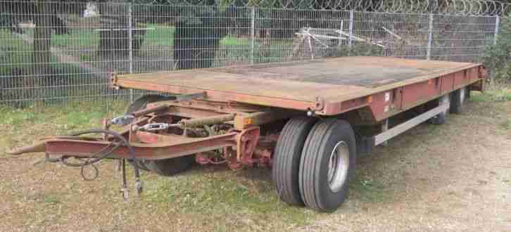 Nooteboom 3 Achs Tieflader mit geradem Bett und