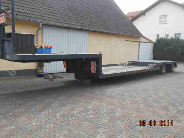 Nooteboom Draeco Tieflader Tiefbett Ausziehbar TÜV Lenkachse Fernbedienung