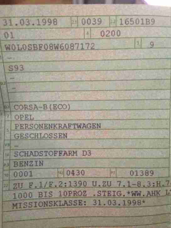 OPEL Corsa (Winterauto)