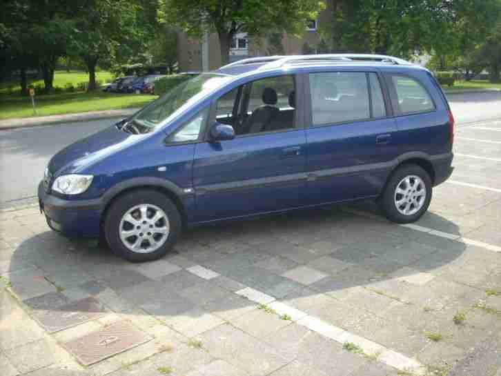 OPEL ZAFIRA EZ2005 , 1.6 .7 SITZE Benzin Gas (CNG) , TÜV NEU, 1.Hd., Klima, Navi, AHK