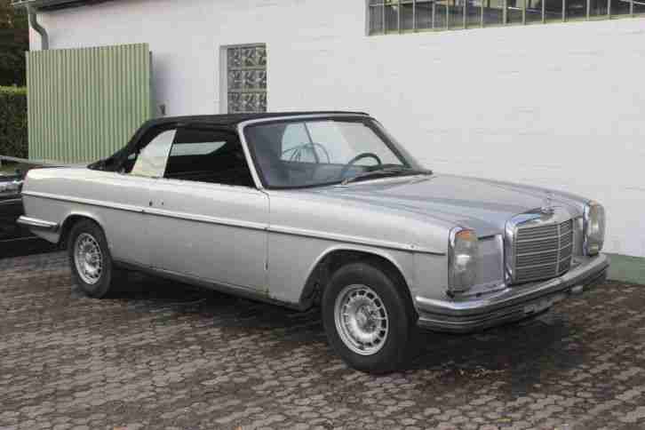 Oldltimer Mercedes Benz 280 CE 8 Cabrio Restaurationsobjekt