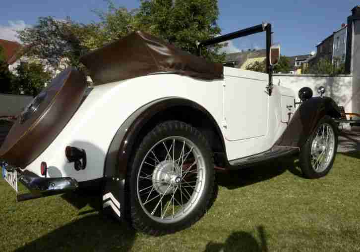 Oldtimer DIXI 3/15 PS DA1 BMW Cabriolet BJ.1929 FAHRBEREIT ZUGELASSEN TOPZUSTAND