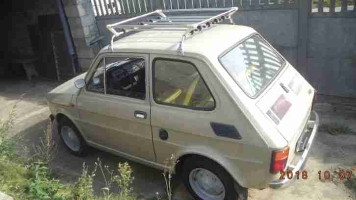 Oldtimer. FSM Fiat 126p Bambino. Maluch. Bj. 04/76