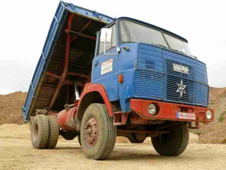 Oldtimer LKW Hanomag Henschel F 161 AK mit H-Gutachten Bj. 1971 Meiller-Kipper