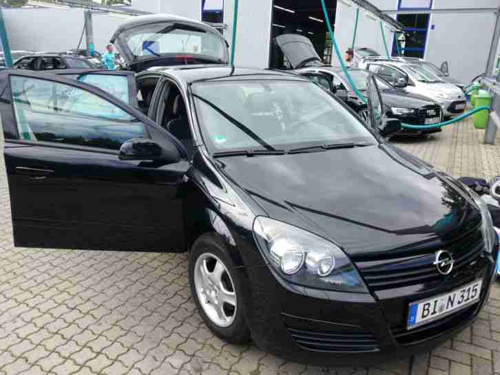 Opel Astra H, TÜV bis 10/2017, 112800 KM, Klima, schwarz, 5 Türer, 1,4 l, 90 PS!