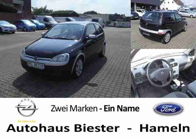 Corsa 1.2 16V Black & Silver 1.Hand Klima HM