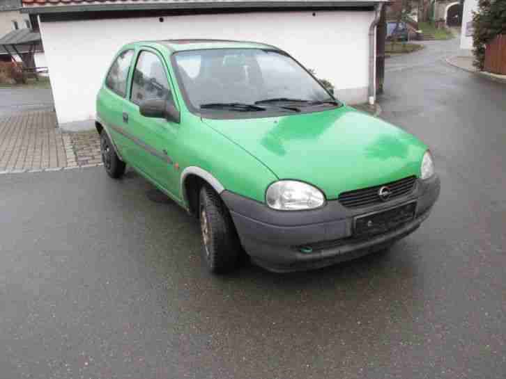 Opel Corsa B 1.0l, 171000km Bj. 1998 fahrbereit Teilespenden Getriebe Motor OK